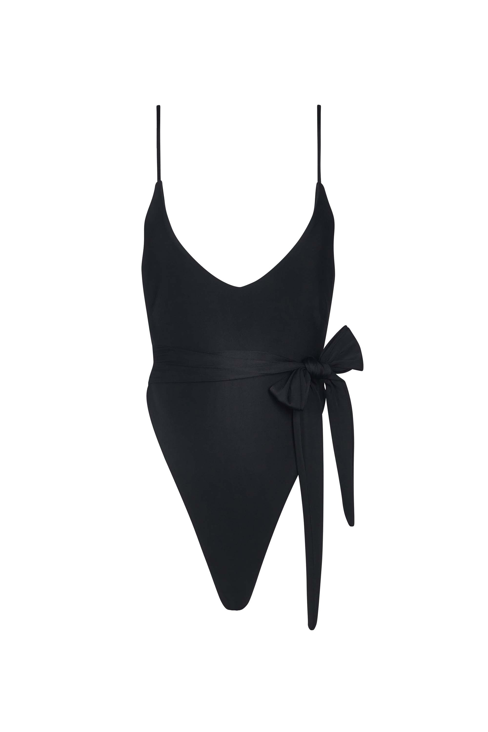 Gemma Wrap One Piece Swimsuit - Black